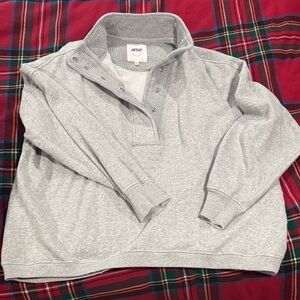 Aerie Gray Pullover Sweatshirt